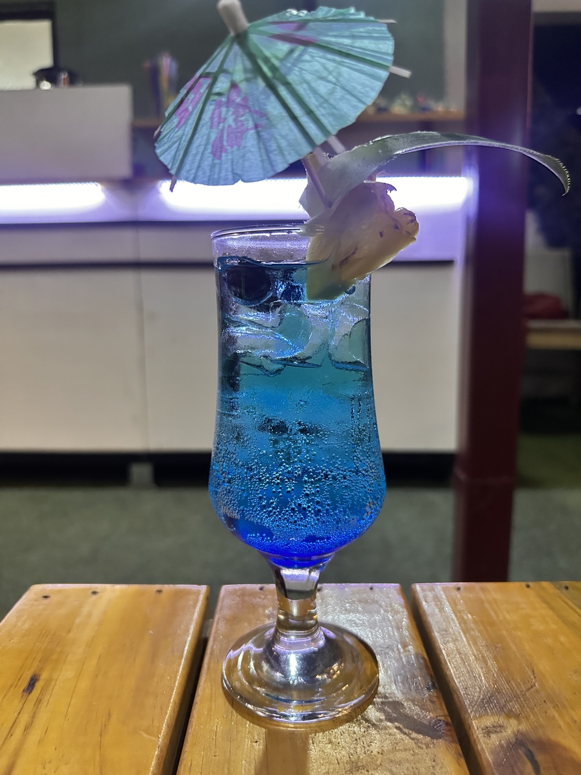 Blue cocktail