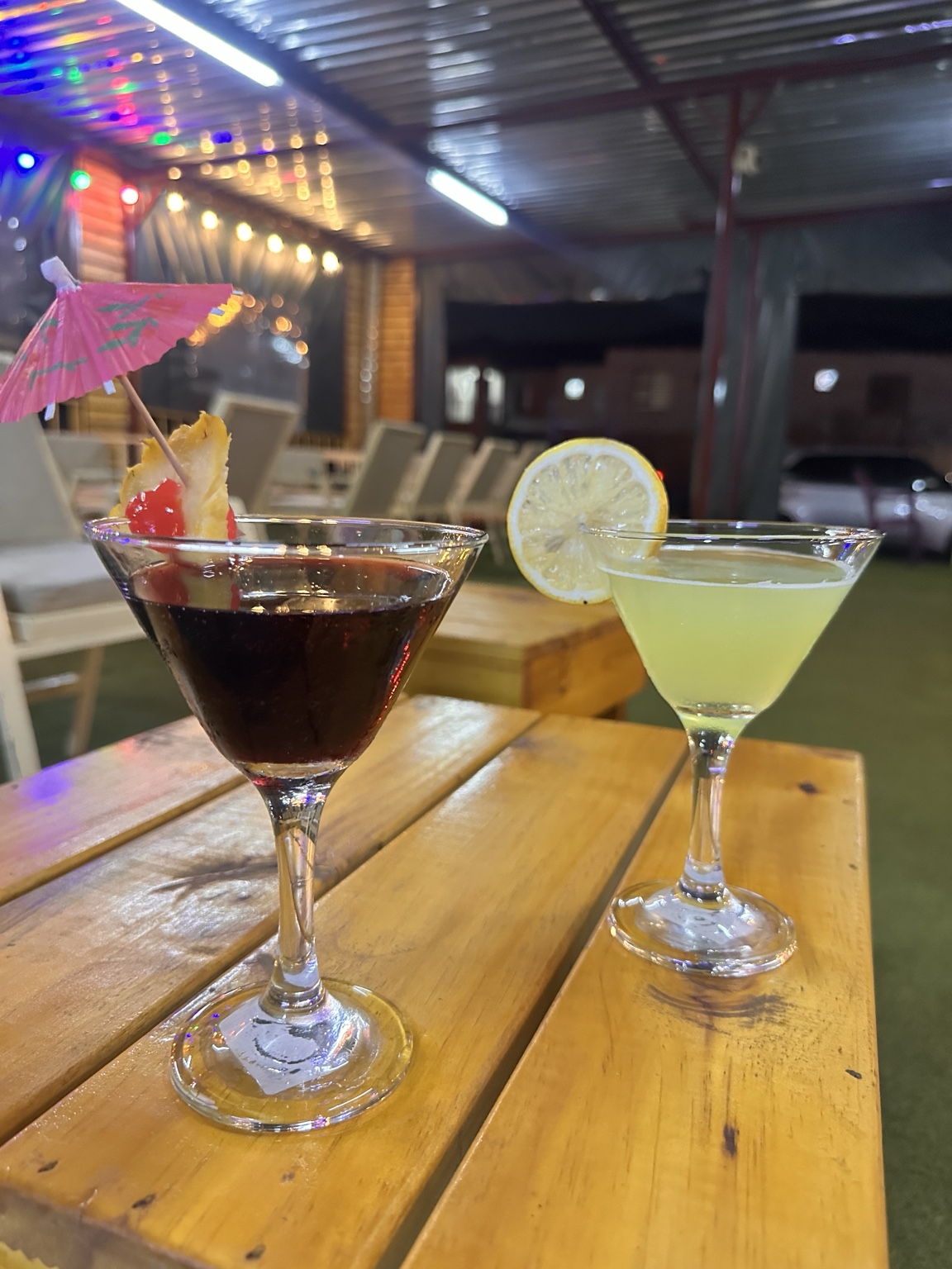 Martini cocktails