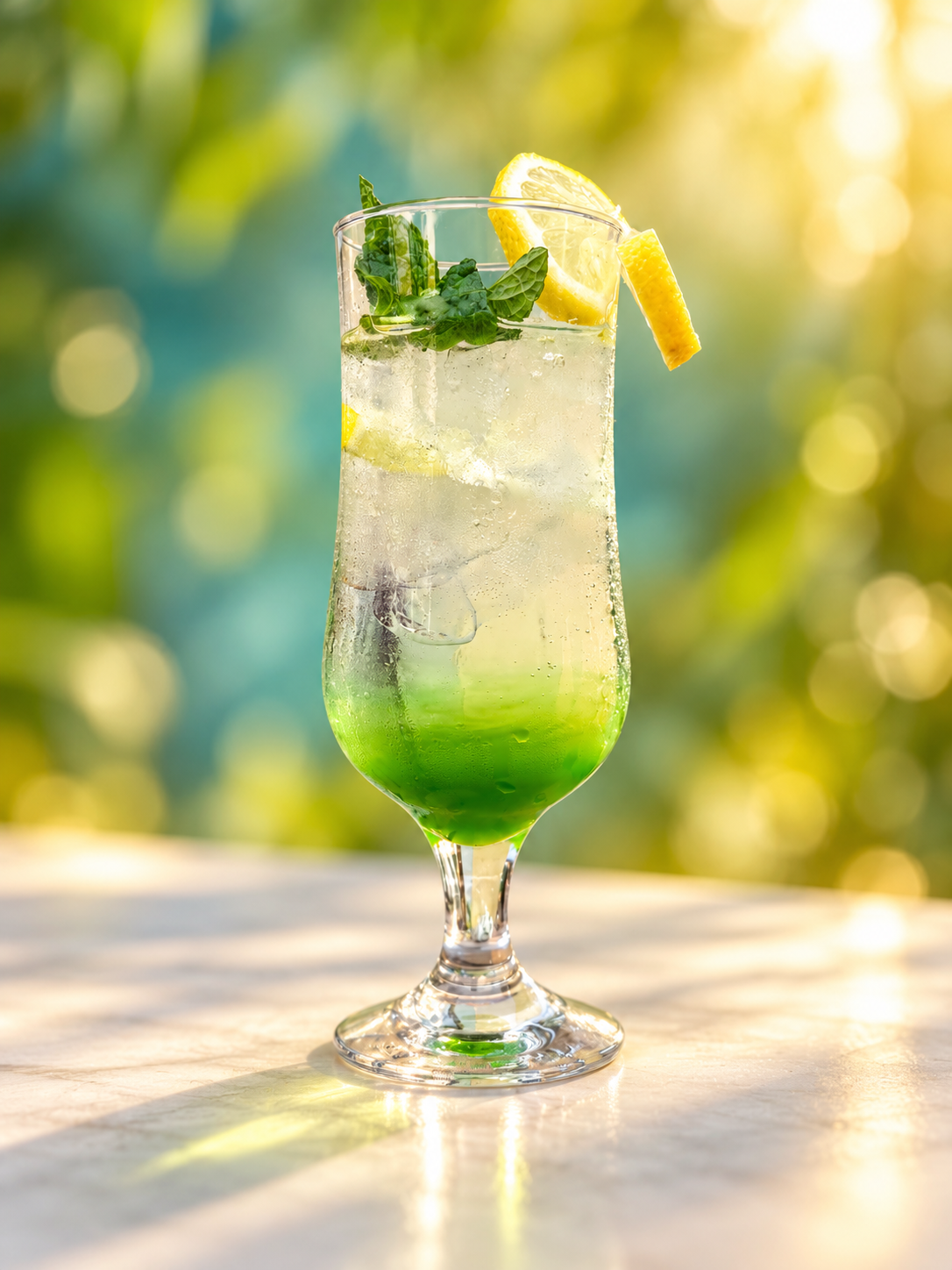 Mint and lime drink