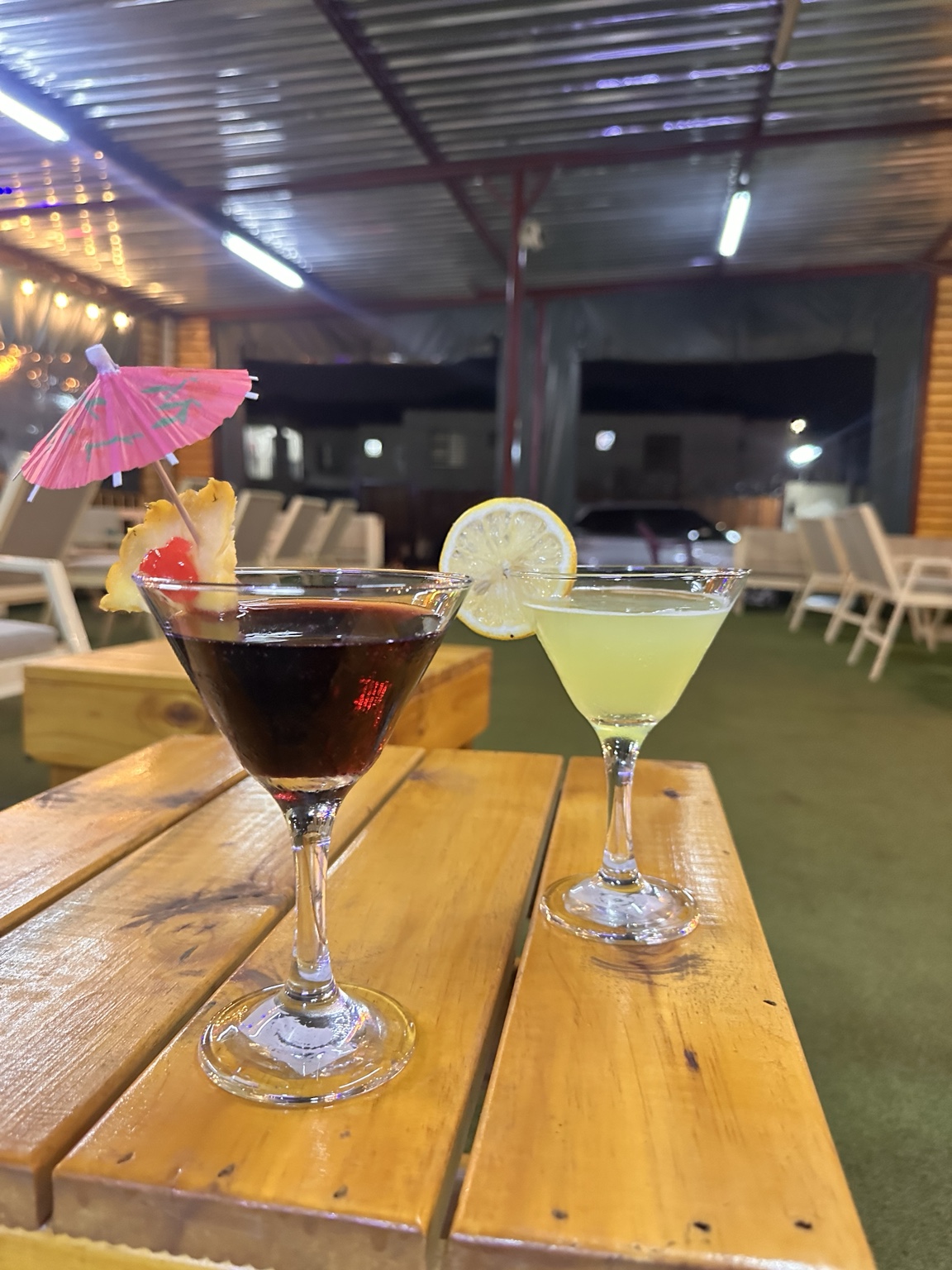 Martini cocktails